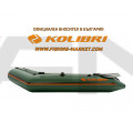 KOLIBRI - Надуваема моторна лодка с твърдо дъно KM-280 Book Deck Standard - зелен